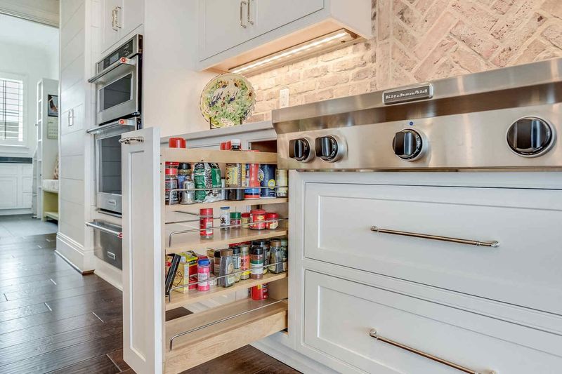 9 Brilliant Spice Rack Ideas For Your Small Kitchen - Decor Hint Pull-Out Cabinet Drawer