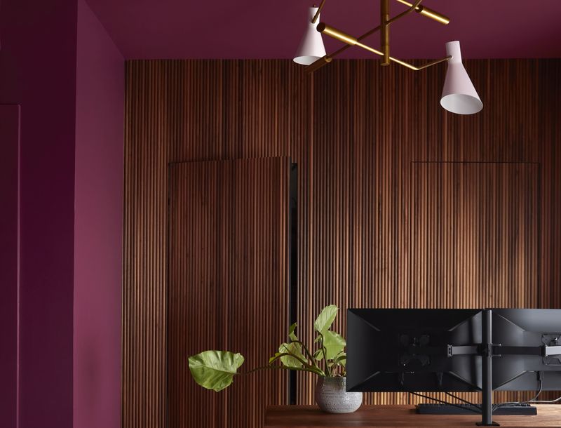 Mauve And Walnut: Bedroom Bliss
