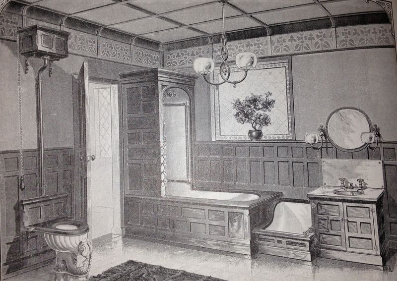 17 Must-See Photos Of An 1888 Queen Anne Home In Little Rock - Decor Hint Powder Room with Antique Fixtures