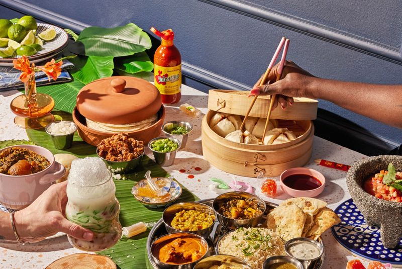 11 Buffet Tables For A Dinner Experience Like No Other - Decor Hint Around-the-World Food Truck Alley