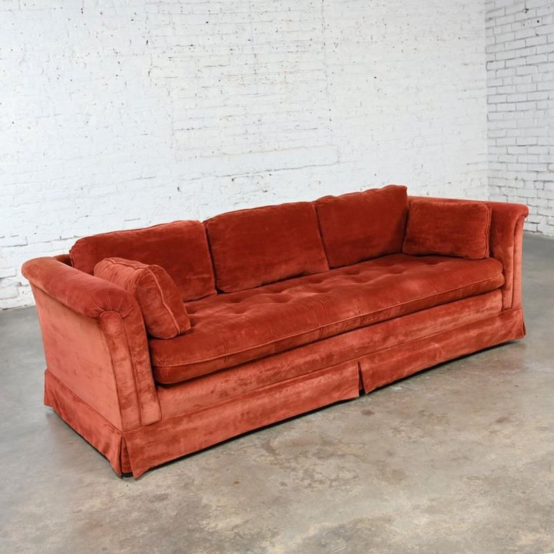 10 Sofa Shades Aging Silver Spring Homes Plus 10 Trendy Replacements - Decor Hint Rust Orange: The Mid-Century Misstep