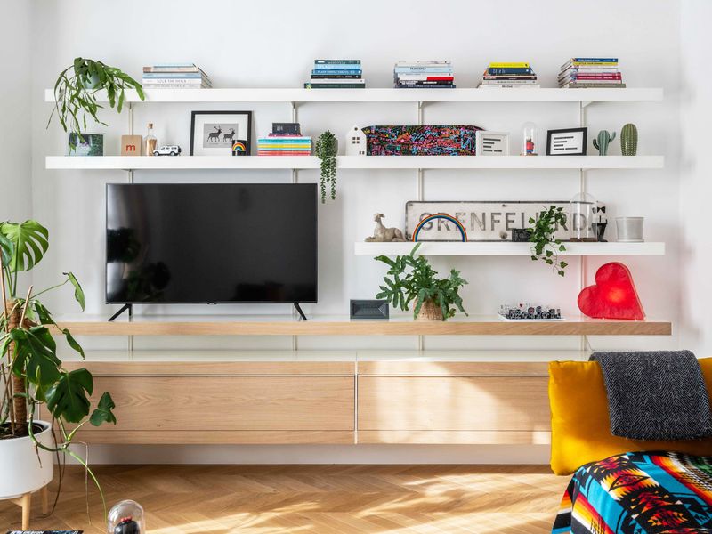 Maximize Your Space 13 Stylish Designs For Small Living Rooms - Decor Hint Wall-Mounted Shelving Units