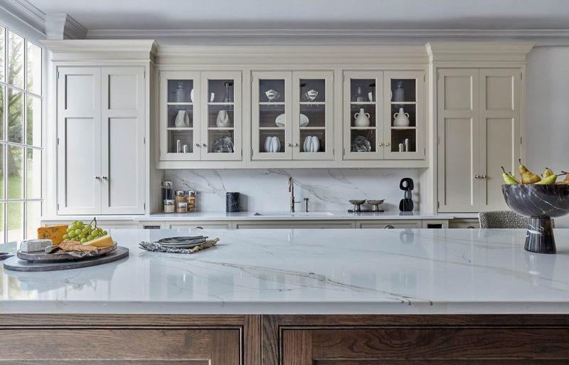 22 Traditional Kitchen Trends That Are Becoming More Popular In Modern Homes - Decor Hint Glass-Front Cabinets