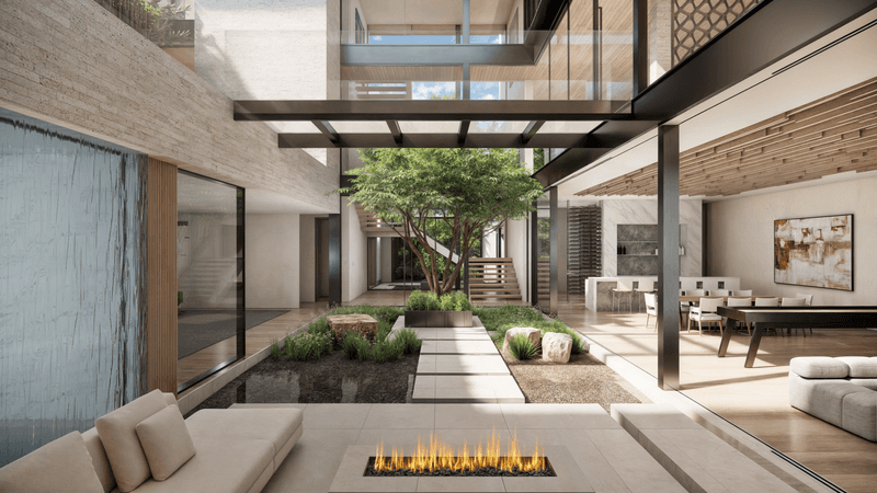 7 Ways Las Vegas Homes Adapt Exterior Design To Desert Conditions - Decor Hint Courtyard Configurations