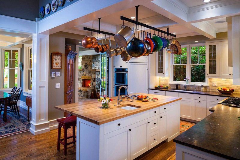North Dakota’s Kitchens Are Getting A Makeover, See What’s Out And What’s In - Decor Hint Pot Racks Over Islands Creating Overhead Hazards