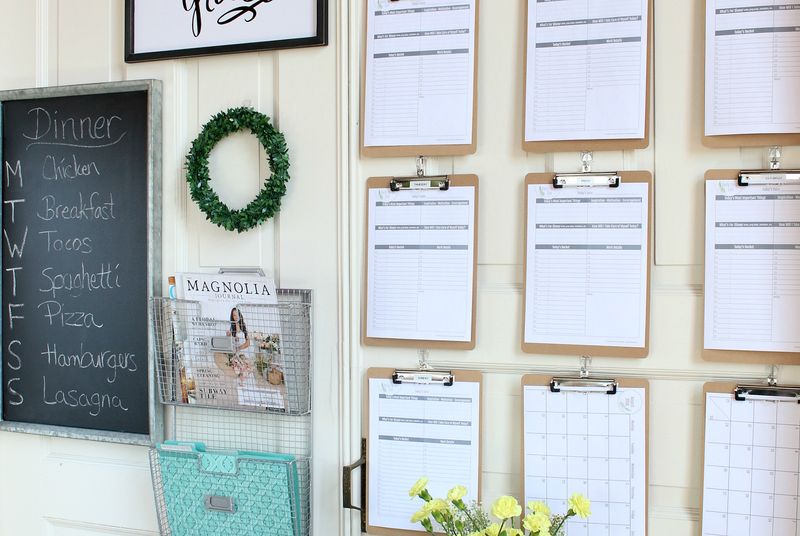 33 Organizing Hacks To Transform Your Home - Decor Hint Command Center Clipboard Wall