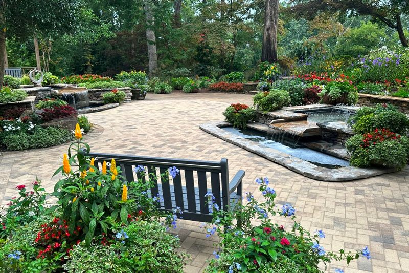 Charming Outdoor Corners That Give Georgia Homes Their Magic - Decor Hint Brick Pathways Winding Through Flower Beds