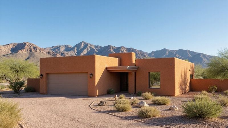 Stucco Exteriors With Earth-Tone Colors