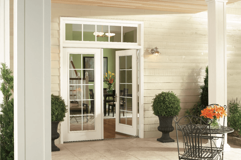 16 Must-See Features Inside This Stunning Connecticut Georgian Colonial - Decor Hint French Doors to Garden