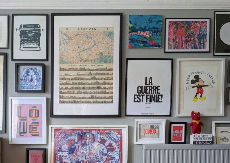 13 Home Styling Tricks That Look Luxe But Cost Almost Nothing - Decor Hint Gallery Wall from Calendar Art