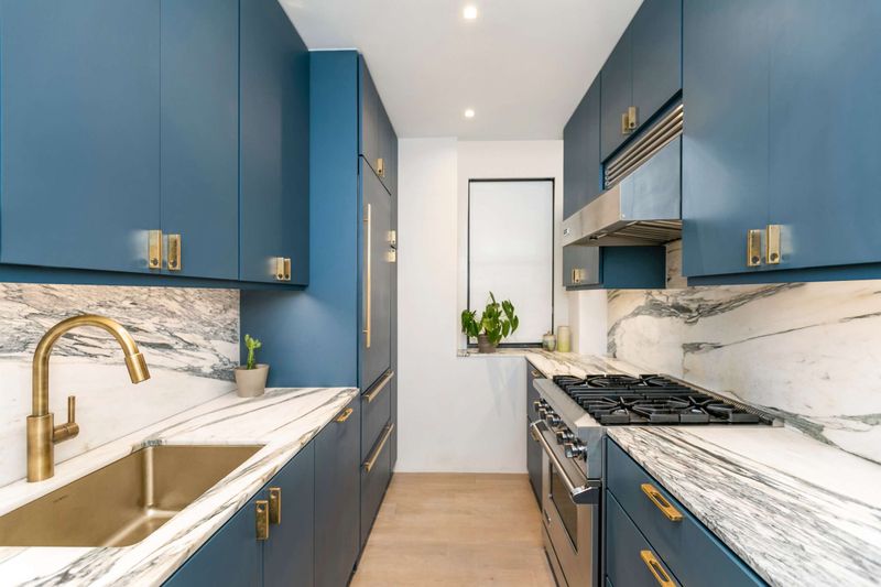 Navy Blue and Brass