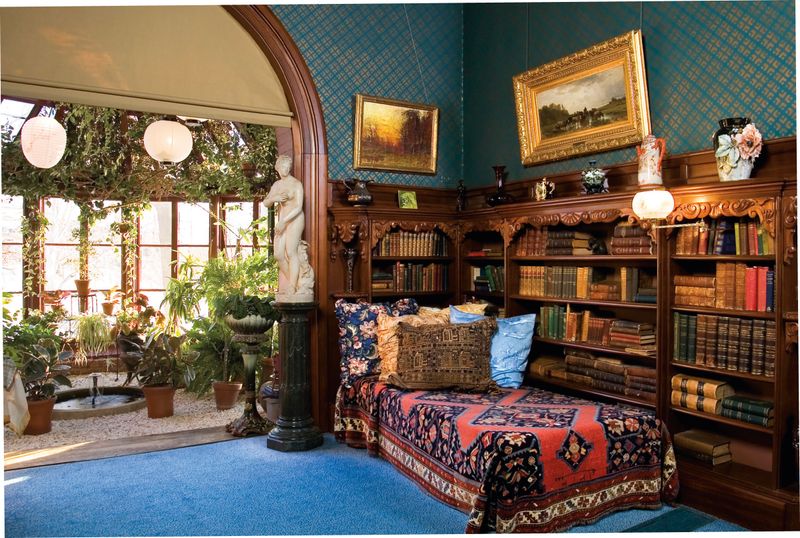 17 Must-See Photos Of An 1888 Queen Anne Home In Little Rock - Decor Hint Library with Built-In Shelves