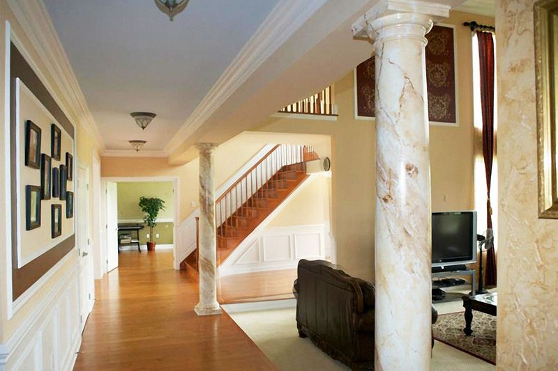 Faux Marble Columns