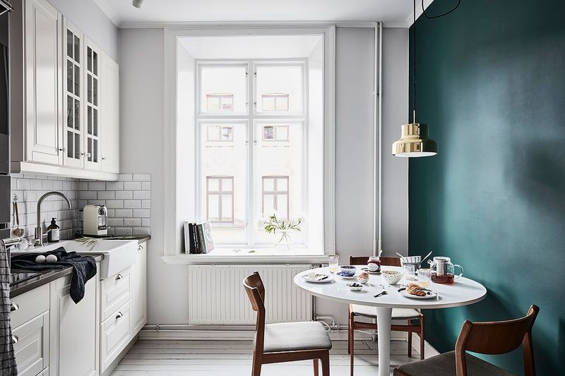 12 Inexpensive Ways To Makeover Your Kitchen, According To Designers - Decor Hint Paint An Accent Wall