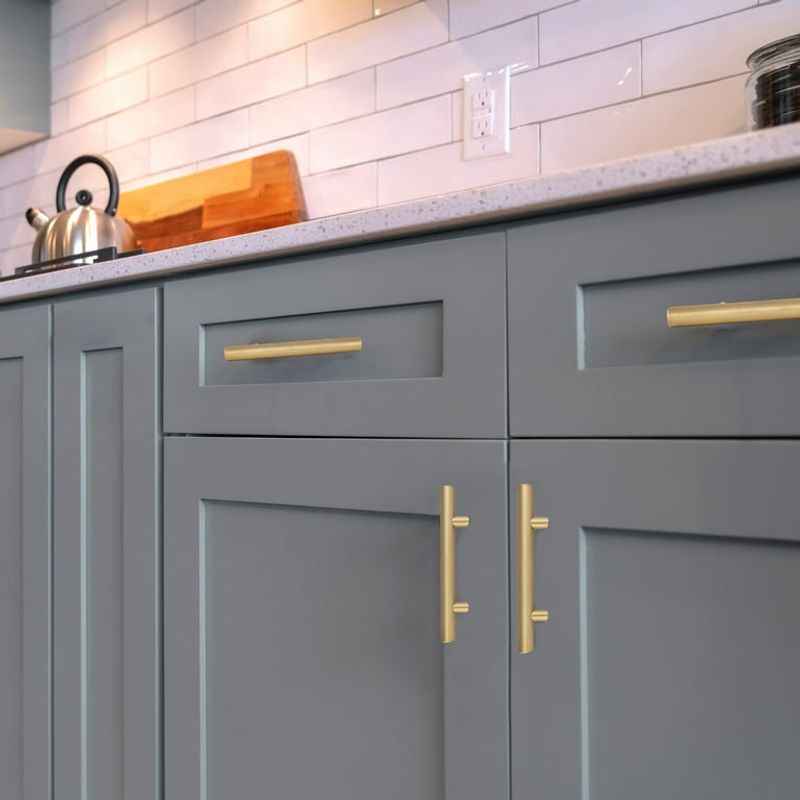 21 Cool Things Under $20 That'll Make Your Home Look More Expensive - Decor Hint Gold-Tone Cabinet Handles