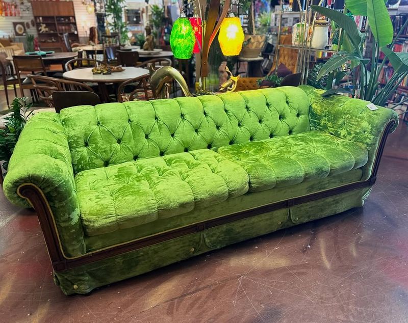 10 Old-Fashioned Couch Colors That Are Aging Your Living Room, And 10 To Pick Instead - Decor Hint Olive Green: The Military Surplus Look