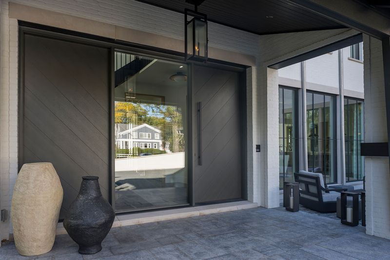 How Denver's Homes Are Embracing Coastal Curb Appeal: 10 Ideas To Try Now - Decor Hint Driftwood-Inspired Front Door