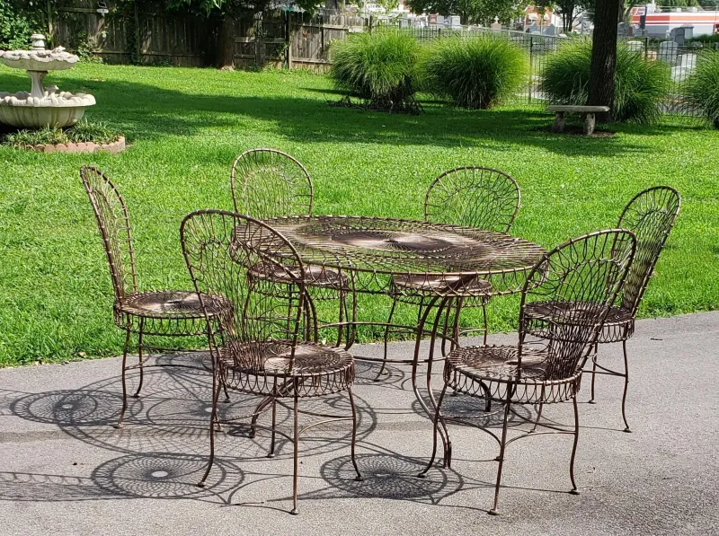 Vintage Wrought Iron Patio Sets