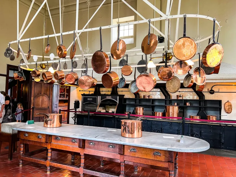 18 Photos That Show Inside A Mansion That Belonged To One Of America’s Wealthiest Families - Decor Hint Chef’s Kitchen with Copper Fixtures