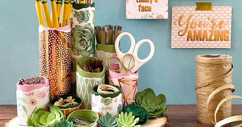 12 Budget-Friendly Hacks To Transform Your Home Office - Decor Hint DIY Desk Accessories And Organizers
