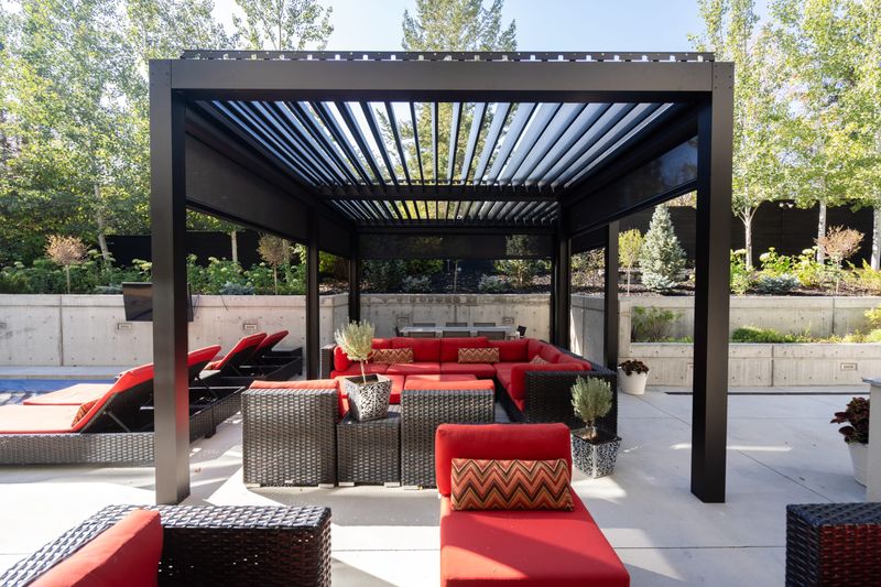 You'll Find These 10 Unique Outdoor Ideas In Homes Across Las Vegas - Decor Hint Smart Pergolas with Adjustable Louvers