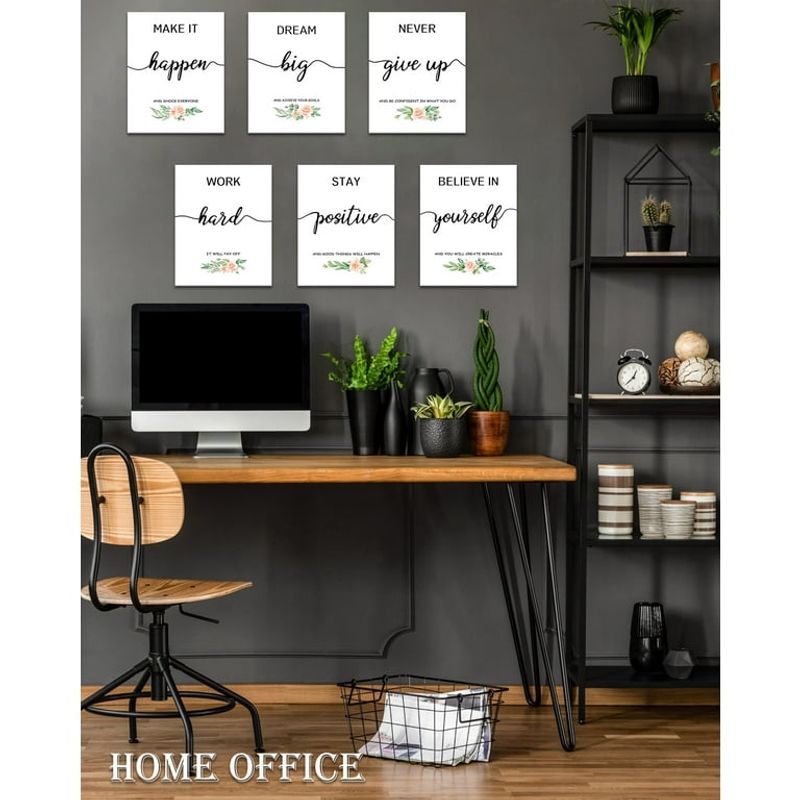 18 Desk Setup Tips For Better Work-Life Balance - Decor Hint Hang Inspiring Artwork Nearby