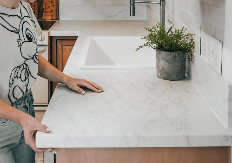 30 Smart Home Decorating Ideas That Cost Almost Nothing - Decor Hint Contact Paper Countertop Makeover