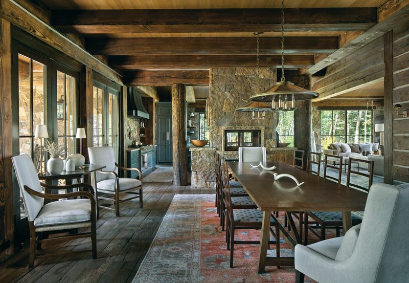 Overly Dark Wood Interiors