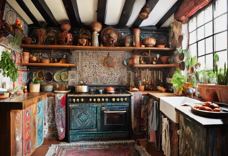 17 Blue Kitchen Cabinets That Display Elegance And Good Taste - Decor Hint Turquoise Blue Boho Vibes
