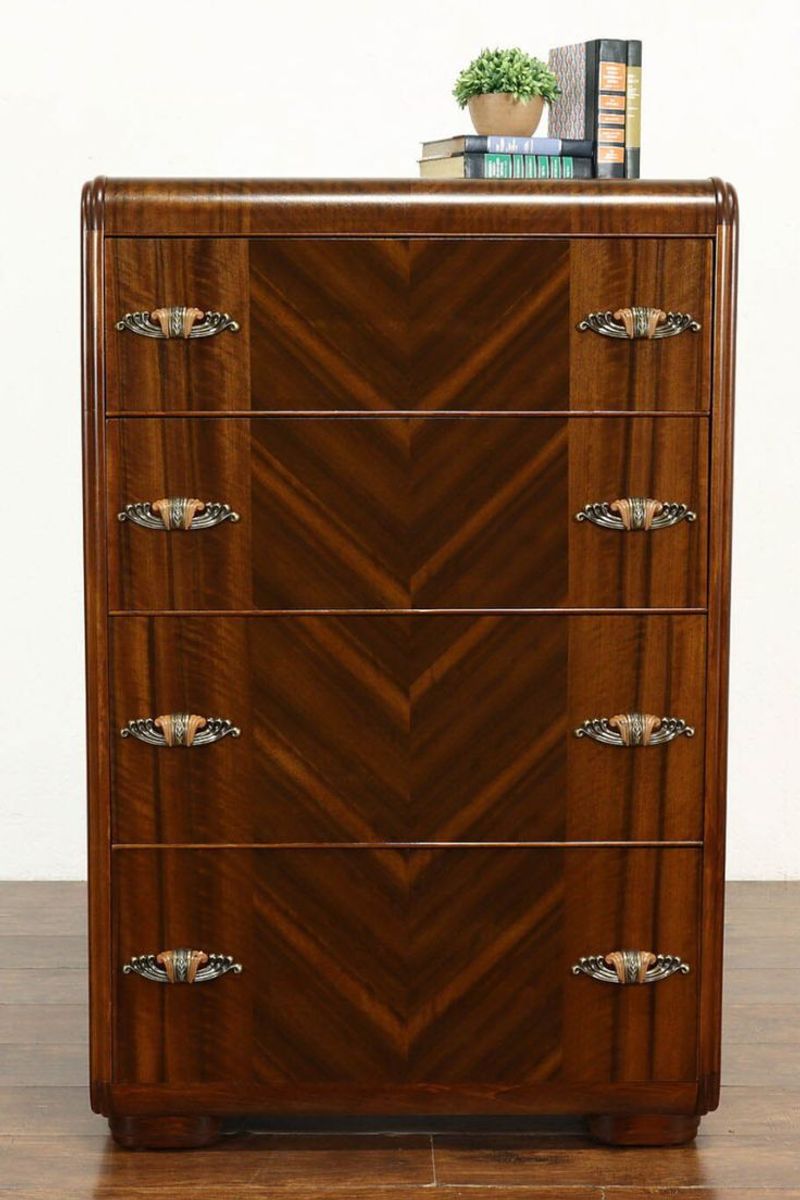 19 Essential Furniture Pieces For A Timeless Art Deco-Inspired Space - Decor Hint Chevron Parquet Dresser