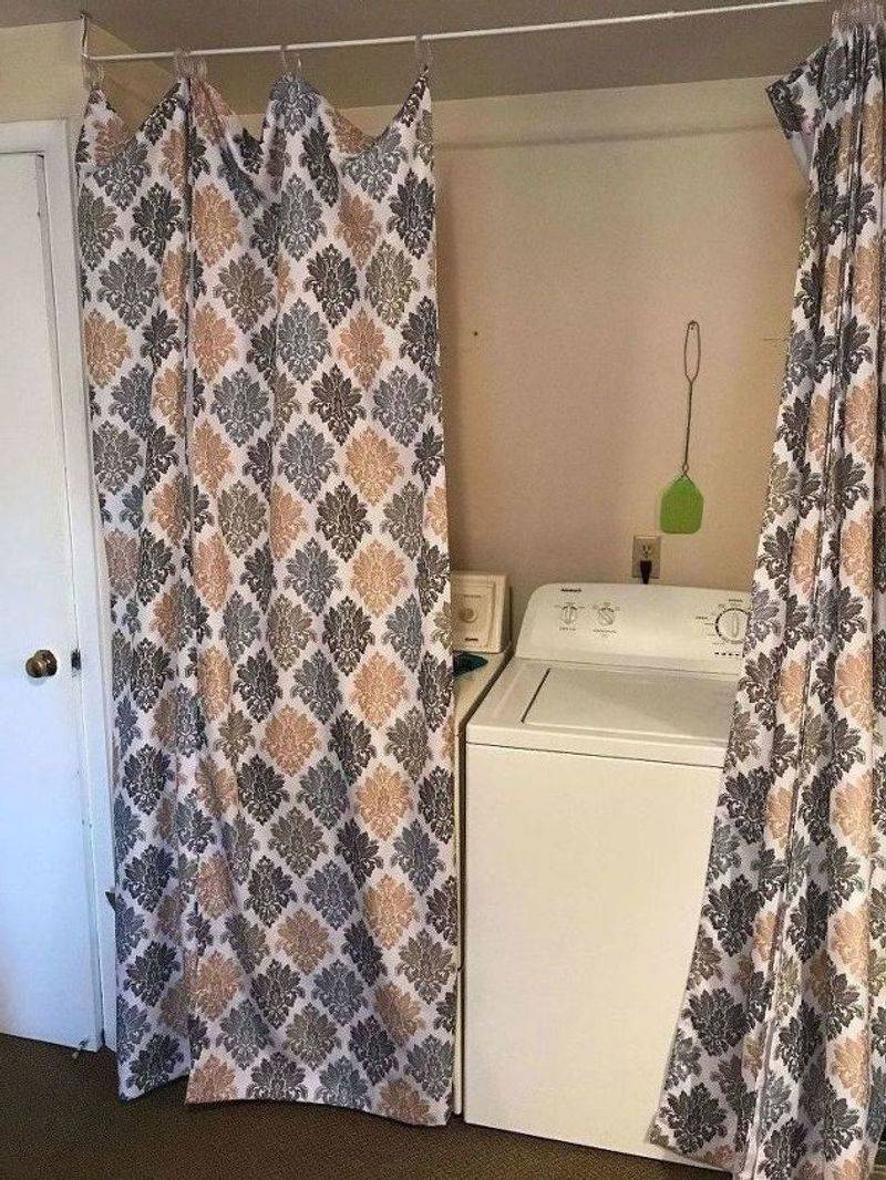 13 Affordable DIY Laundry Room Makeover Ideas And Guide - Decor Hint Curtain Cover