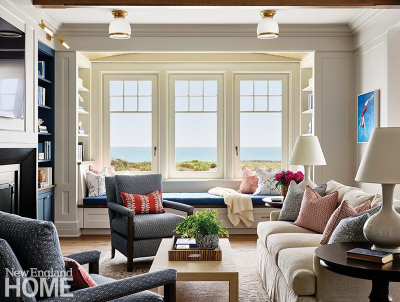 Classic New England Touches That Define Massachusetts Homes - Decor Hint Built-in Window Seats with Cushions