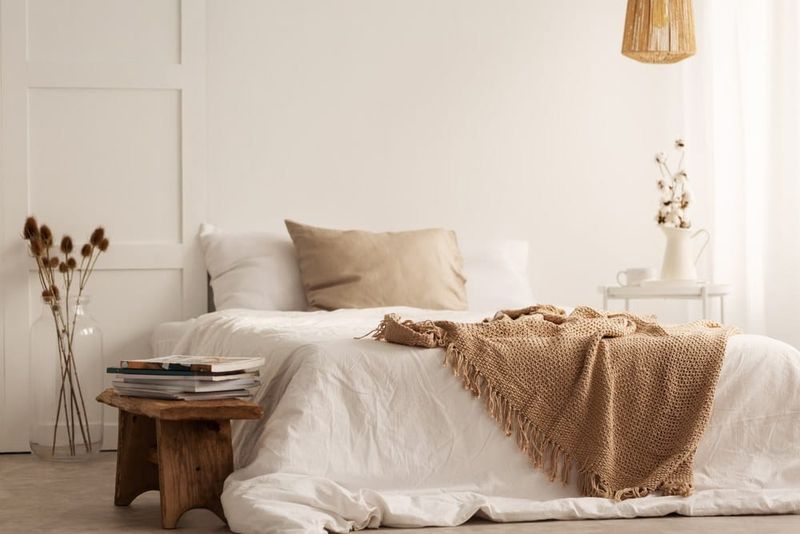 Stick to solid fabrics and textures