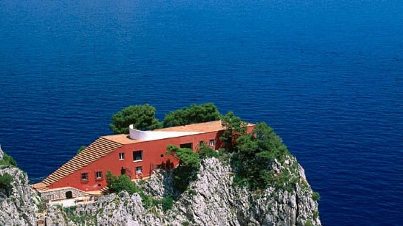 Modern Masterpieces: 12 Concrete Homes Around The World - Decor Hint Casa Malaparte in Italy