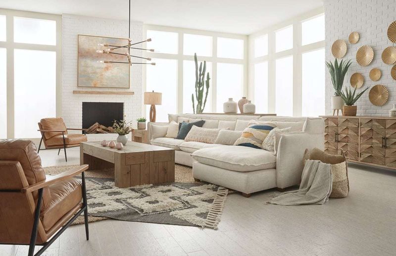 Give Your LA Living Room A Modern Edge Swap Outdated Sofa Colors For These 16 Fresh New Shades - Decor Hint Driftwood Beige