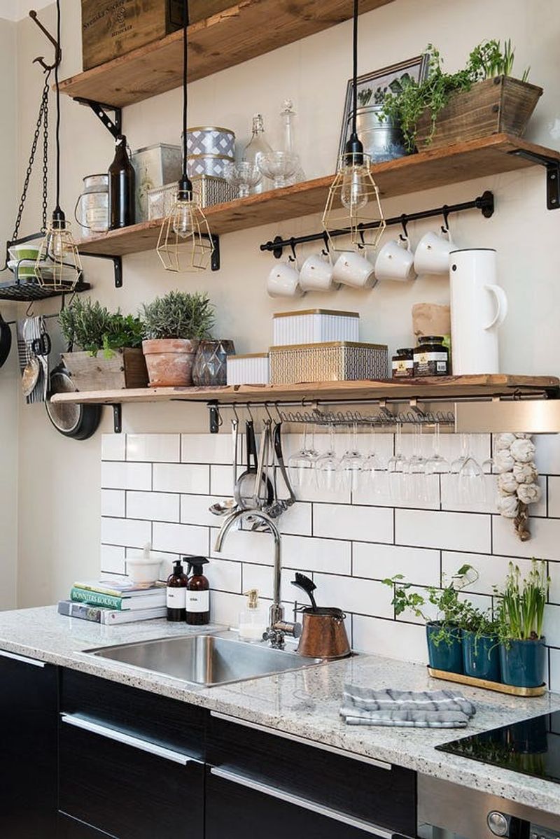 Open Kitchen Shelving