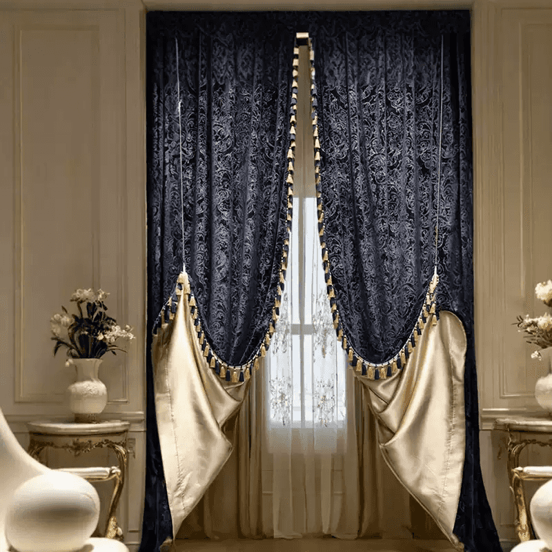 10 Eclectic Decor Tips I'm Stealing From This Stunning "Gatsby House" - Decor Hint Feature dramatic drapery and tassels