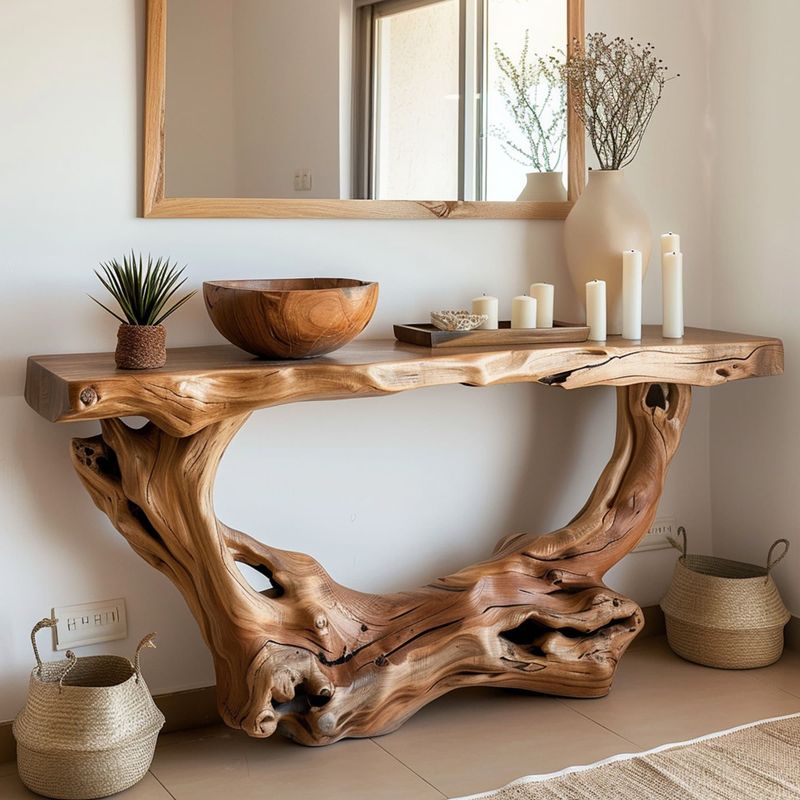 24 Inspiring Ways To Blend Rustic Boho And Farmhouse Styles In Your Living Room - Decor Hint Driftwood or antler décor