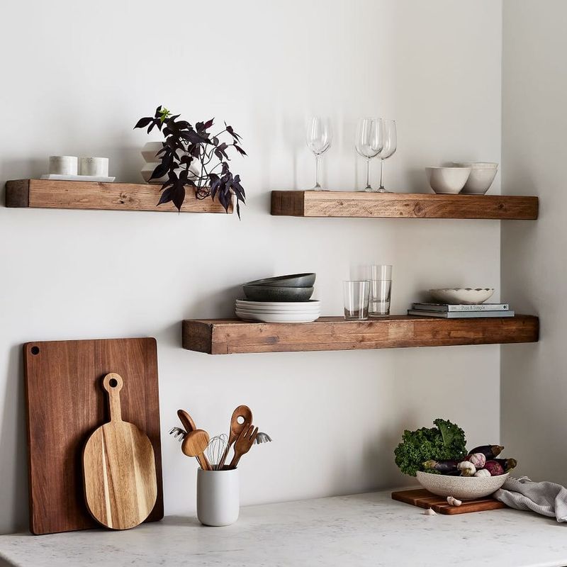 12 Quick Home Updates NYC DIY Fans Are Loving Right Now - Decor Hint Installing Floating Shelves