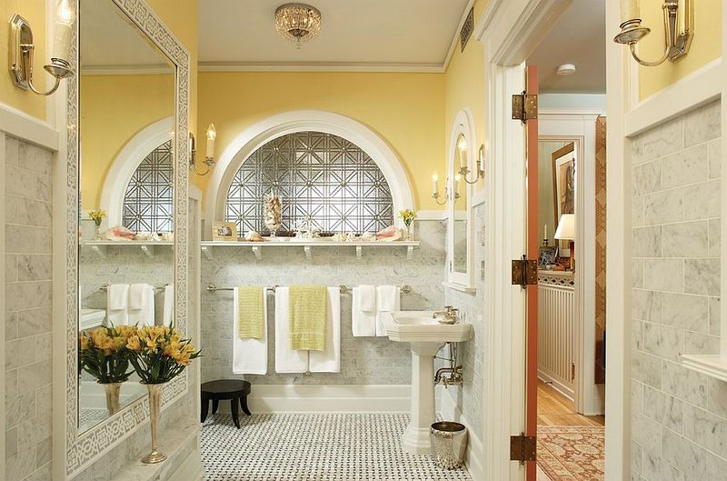 Forget Red, 'Unexpected Yellow' Is Stealing The Spotlight In Interior Design - Decor Hint Sunny Yellow Bathroom Fixtures Create Spa-Like Escapes