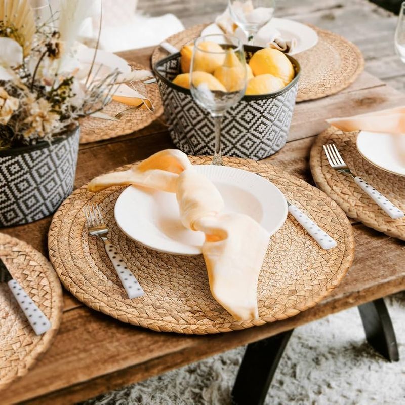 I'm An Interior Designer, And These Are The 13 Summer Decor Pieces I'm Urging Clients To Buy From $7 - Decor Hint Wicker Placemats That Bring Outdoor Charm Inside