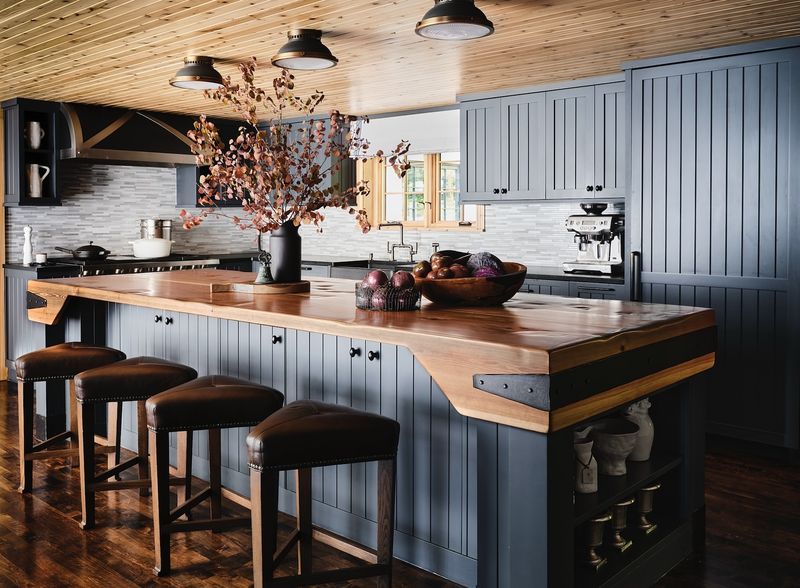 25 French Country Kitchens Designs To Inspire Your Space - Decor Hint Butcher Block Work Surfaces