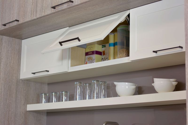 13 Standout Details From A Bold Kitchen Remodel In Seattle - Decor Hint Upward-Lifting Cabinets