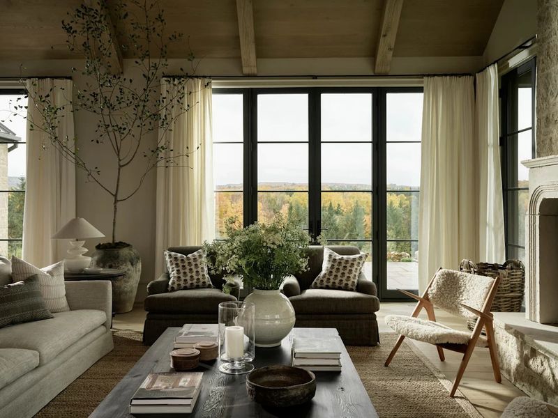 Swap Basic Curtains for Floor-Length Panels
