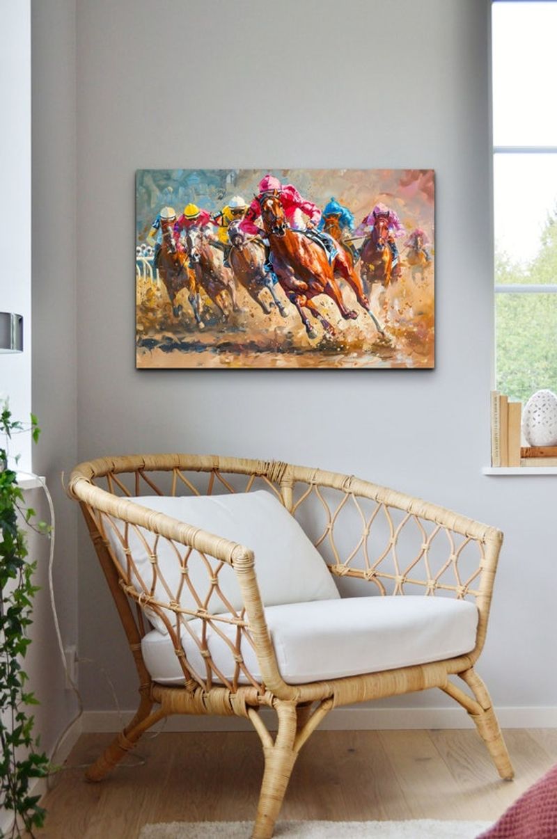 Derby-Themed Picture Frame Makeovers