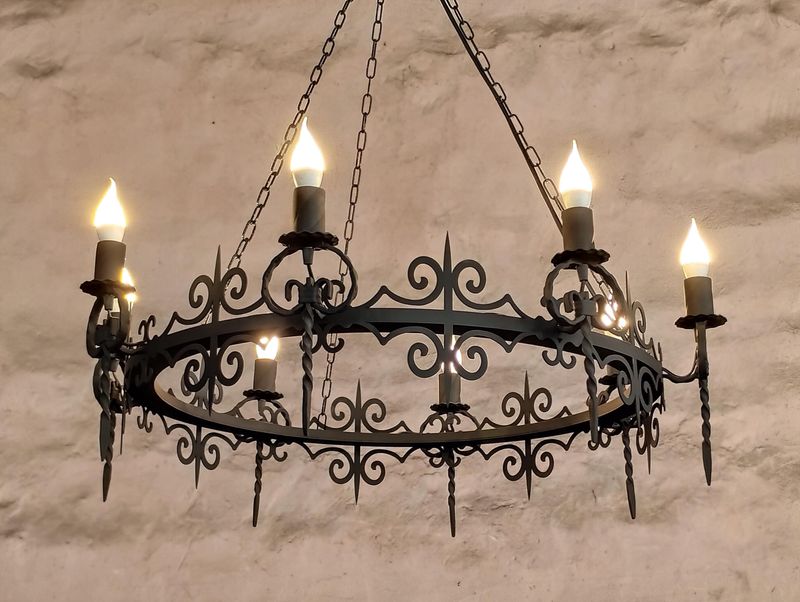 Southern Glow: Lighting Styles Found In Georgia Farmhouses - Decor Hint Wrought Iron Candle Chandeliers