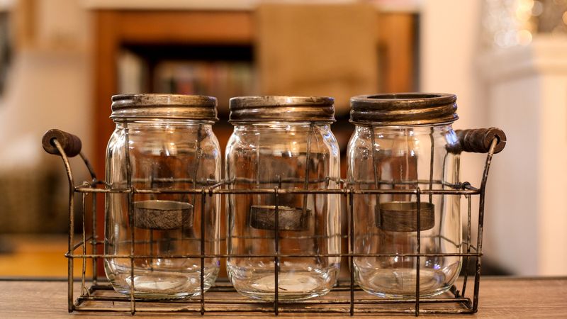 22 Clear Signs Your Home Is Not Trendy Anymore, According To Designers - Decor Hint Mason Jar Overload Creates Clutter