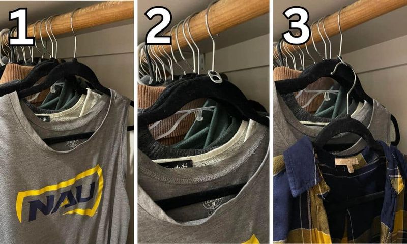 33 Organizing Hacks To Transform Your Home - Decor Hint Soda Tab Closet Space Doubler