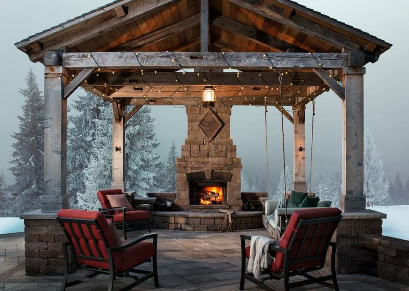 Covered Fire Pit Area
