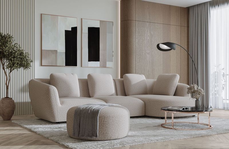 4 Couch Colors That Are Losing Popularity In Pennsylvania And 4 New Favorites To Consider - Decor Hint Trending Upward: Oatmeal Bouclé